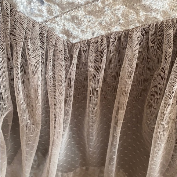 Ryu gray lace velvet and floral S dress - Picture 5 of 8